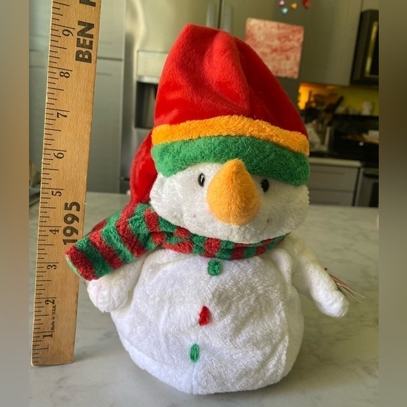 TY Pluffies “Melton” Snowman Stuffed Animal NWT - Picture 4 of 5
